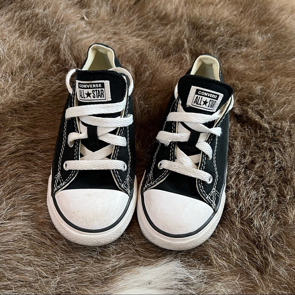 Converse Black Low Top Sneakers Kids